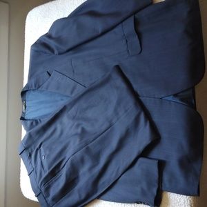 H. Freeman & Son Pure Wool Navy Suit 46L* (Made in the USA)